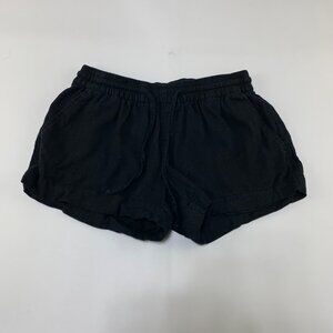 Old Navy Black Linen Blend Pull On Shorts XS